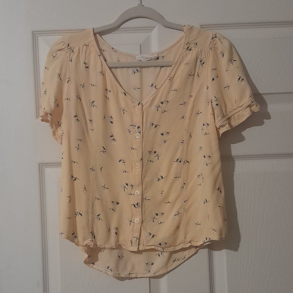 Elodie yellow floral blouse